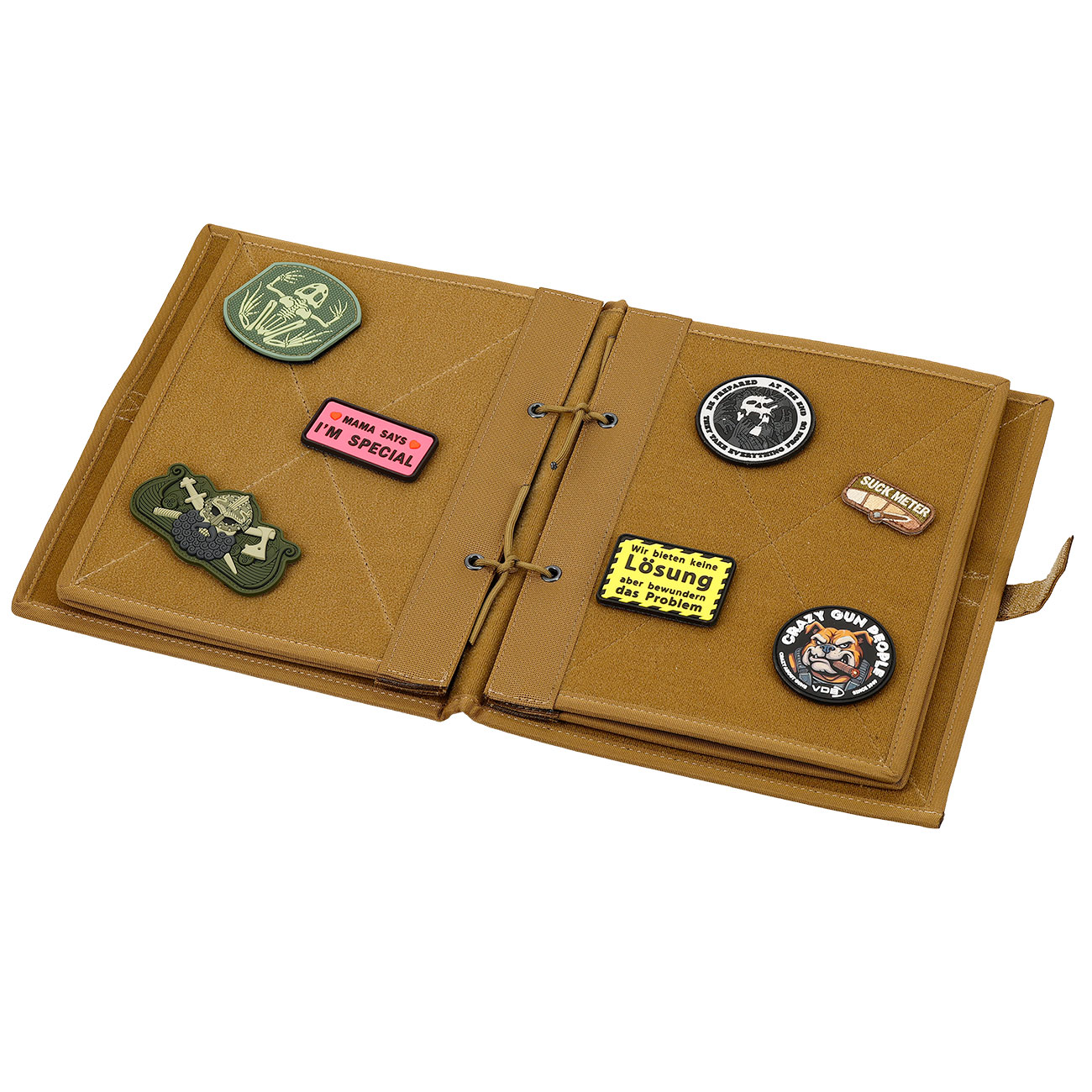 WoSport Patch Sammelbuch / Sammelmappe - The Book Of Patches mit 10 Flauschseiten coyote Bild 4
