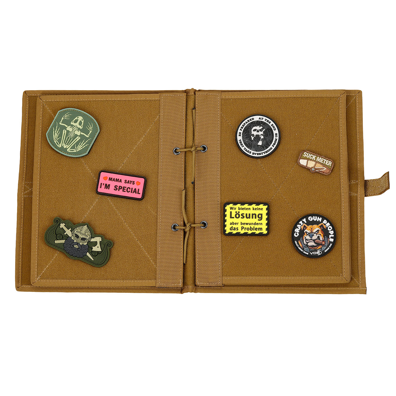 WoSport Patch Sammelbuch / Sammelmappe - The Book Of Patches mit 10 Flauschseiten coyote Bild 5