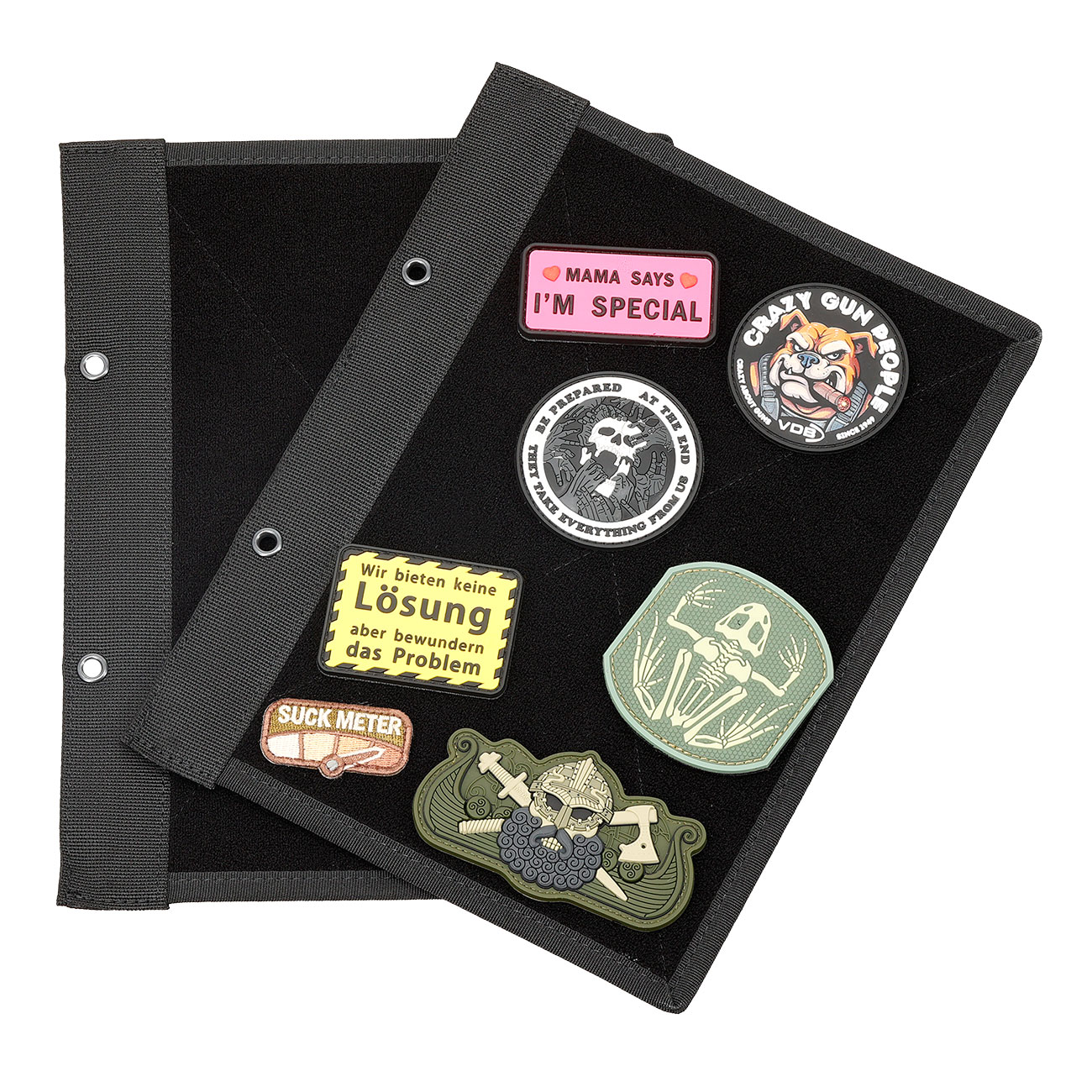 WoSport Erweiterungs-Set fr das Patch Sammelbuch - The Book Of Patches mit 4 Flauschseiten schwarz Bild 2
