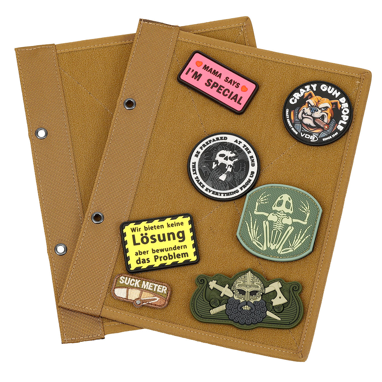 WoSport Erweiterungs-Set fr das Patch Sammelbuch - The Book Of Patches mit 4 Flauschseiten coyote Bild 2