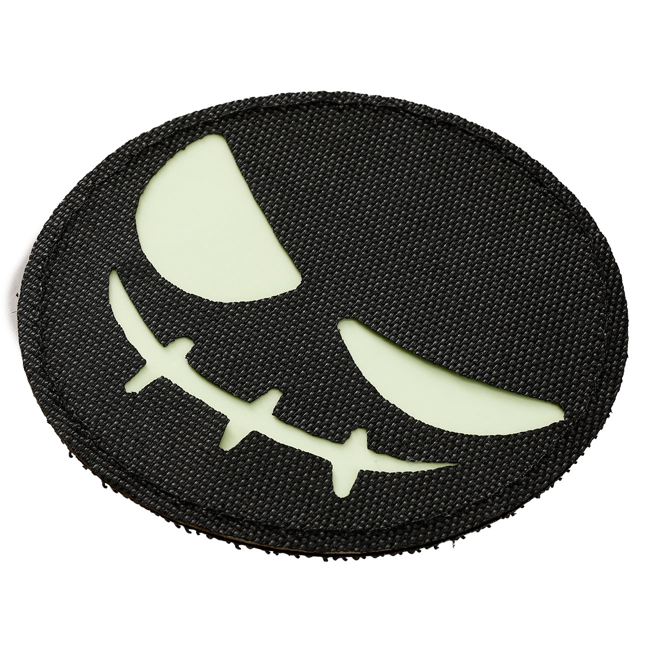 101INC Lasercut Patch  Bser Smiley selbstleuchtend mit Klettverschluss