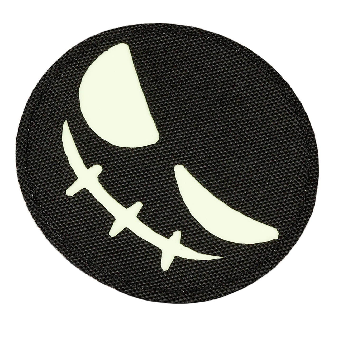 101INC Lasercut Patch  Bser Smiley selbstleuchtend mit Klettverschluss Bild 1