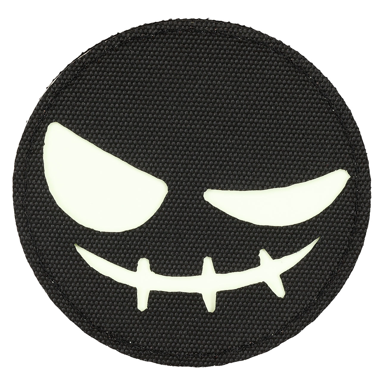 101INC Lasercut Patch  Bser Smiley selbstleuchtend mit Klettverschluss Bild 2