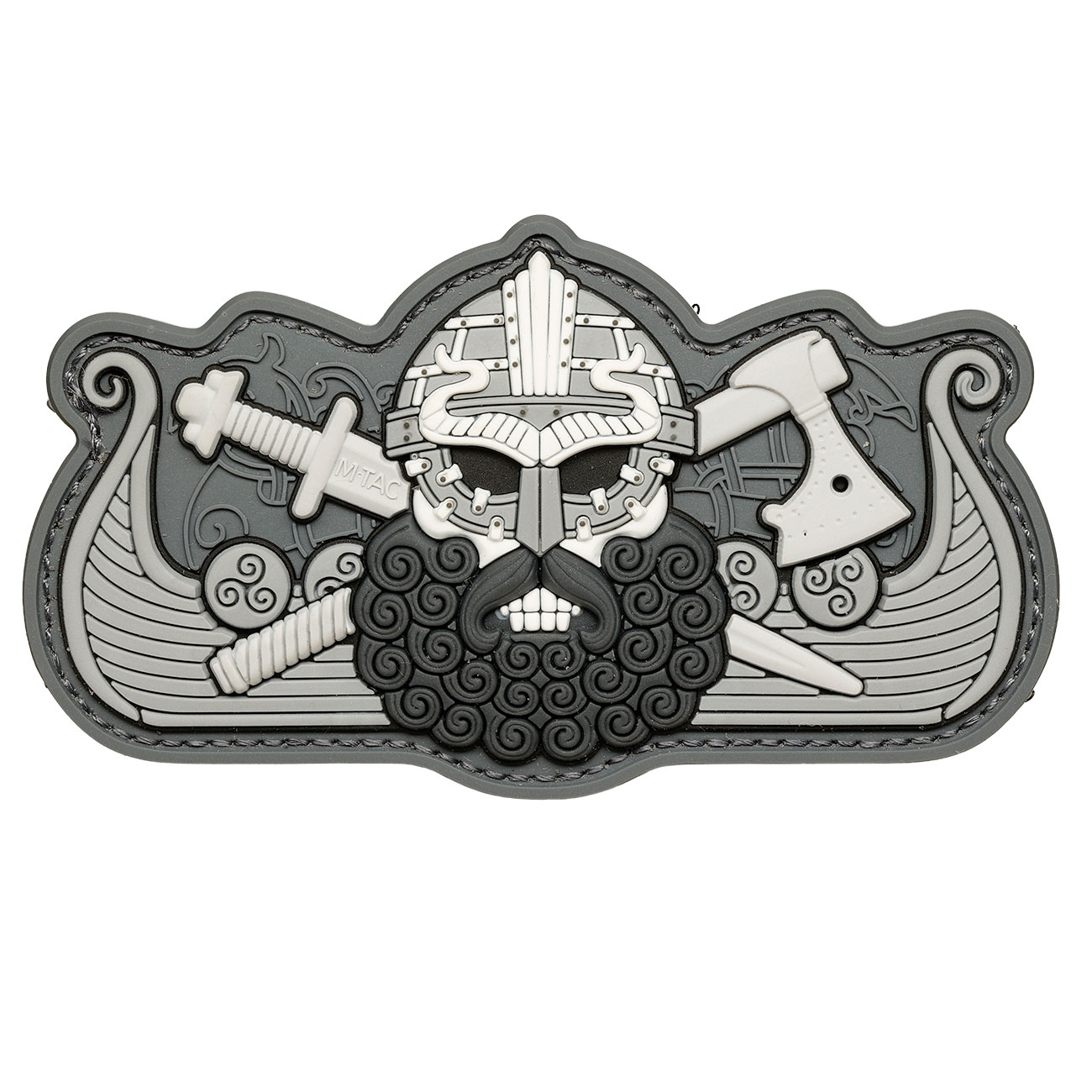 M-Tac  -Viking's Drakkar Patch schwarz/grau