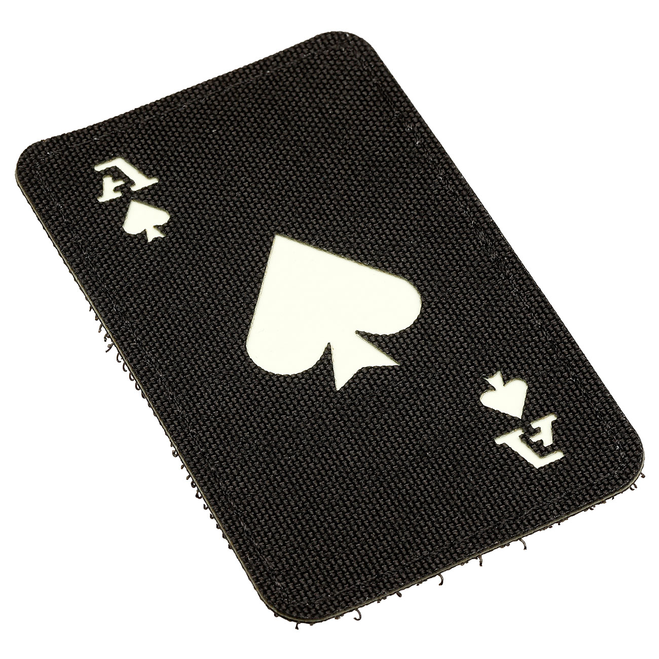 M-Tech Cordura Lasercut Patch Ace of Spades black nachleuchtend Bild 2