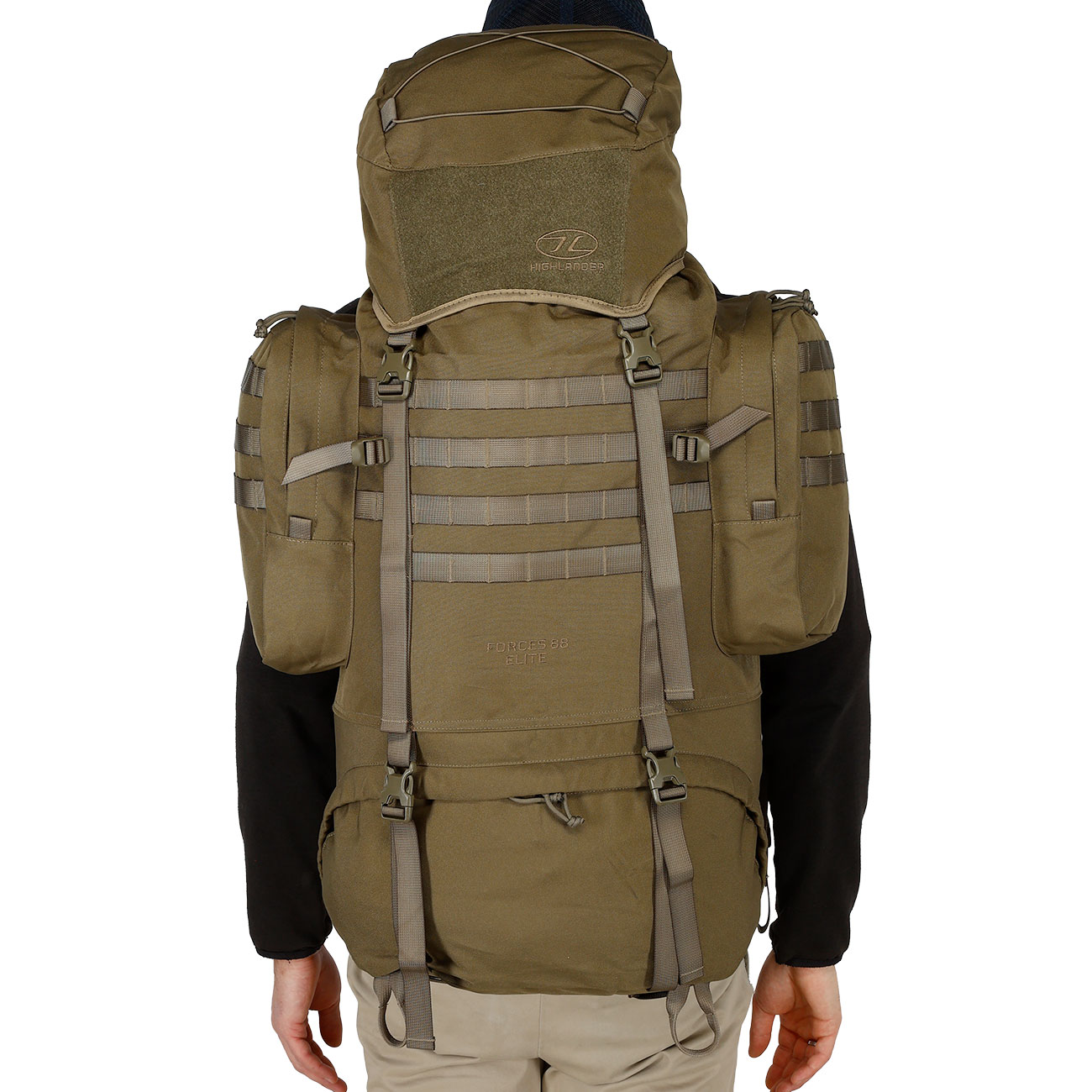 Highlander Forces Elite Rucksack 88 Liter oliv Bild 9