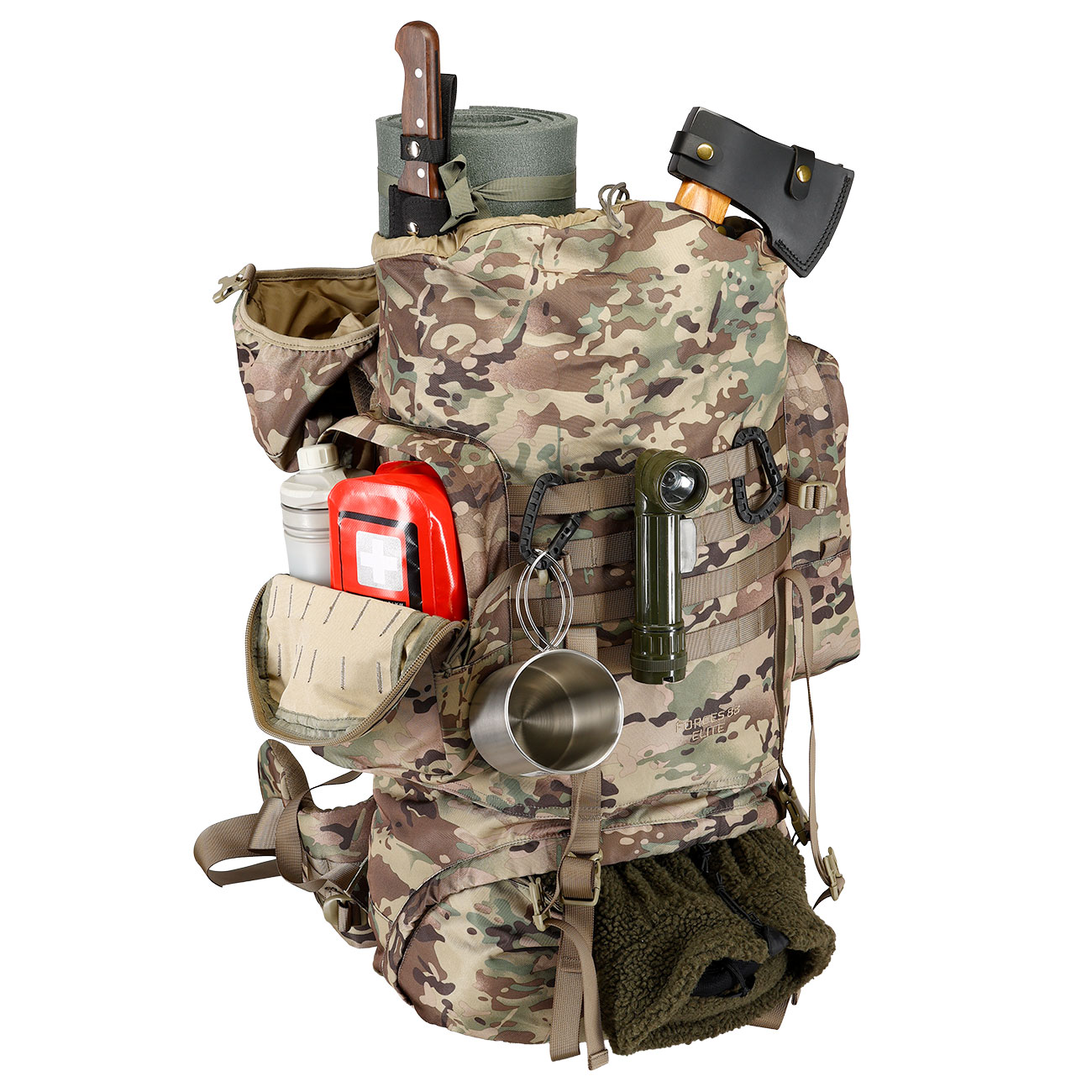 Highlander Forces Elite Rucksack 88 Liter tarnfarben (HMTC) Bild 10