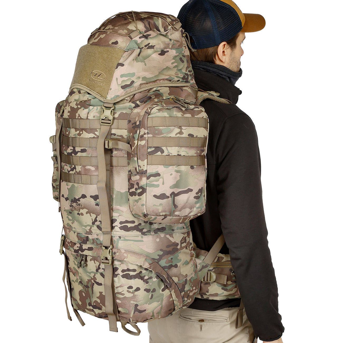 Highlander Forces Elite Rucksack 88 Liter tarnfarben (HMTC) Bild 8