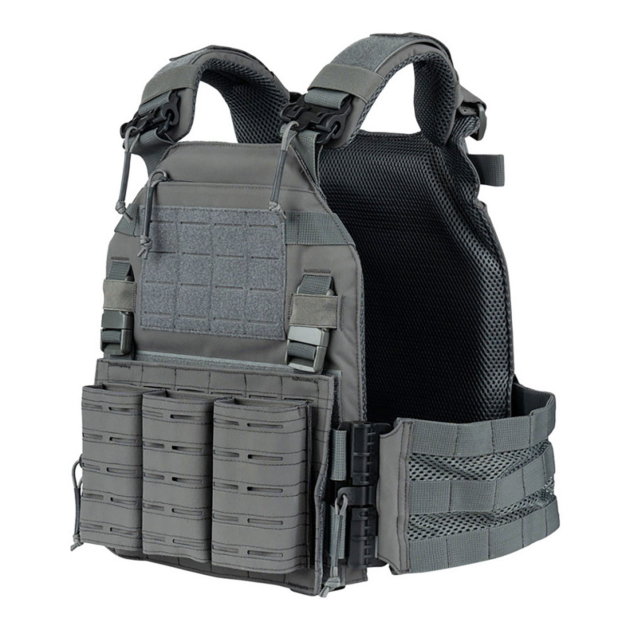 101 INC Weste Lasercut  mit QR Plattentr�gern grau inkl. Dummy-Platten Bild 2