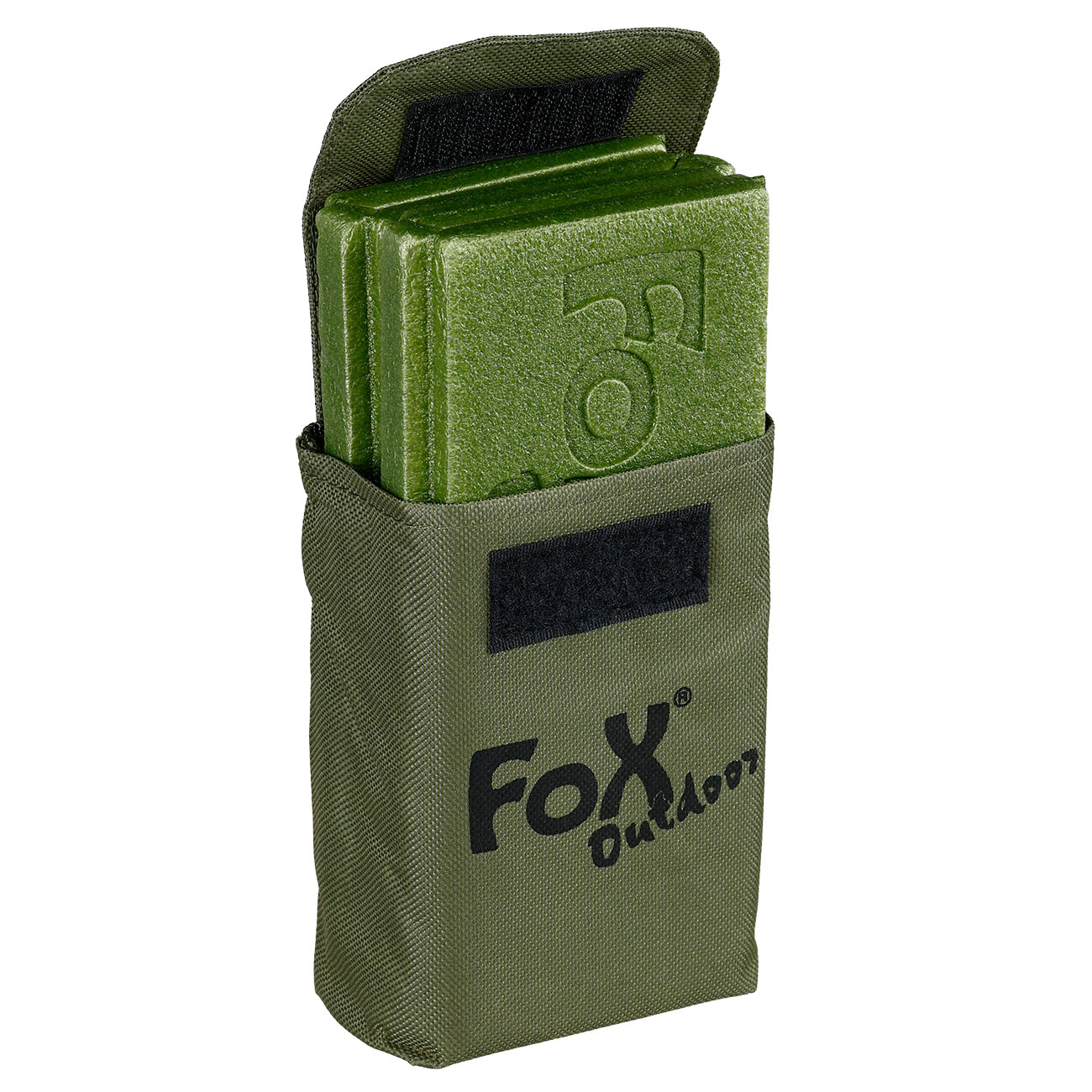 Fox Outdoor Thermositzkissen faltbar mit Molle-Tasche oliv Bild 9