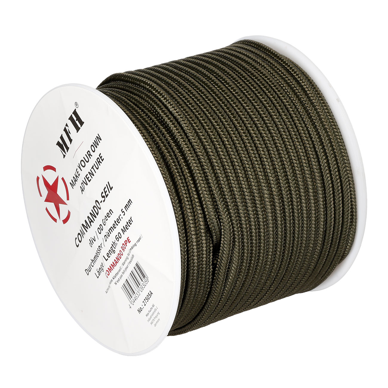 Kommandoseil 5 mm x 60 m oliv Bild 1