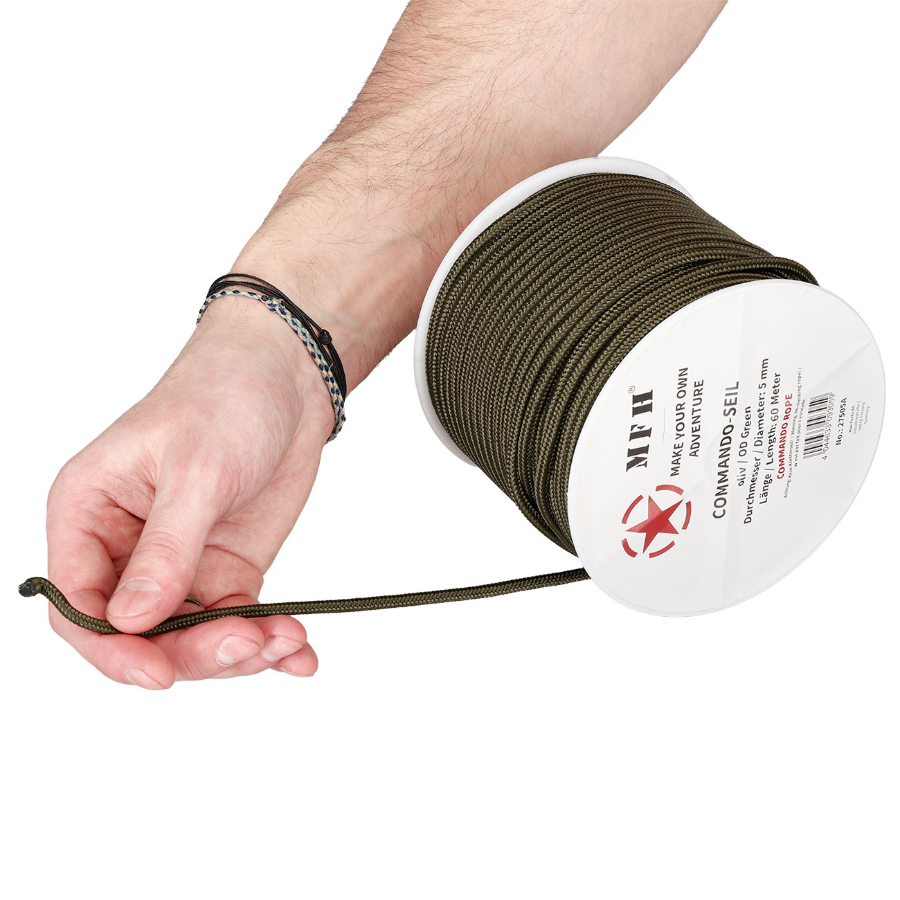 Kommandoseil 5 mm x 60 m oliv Bild 4