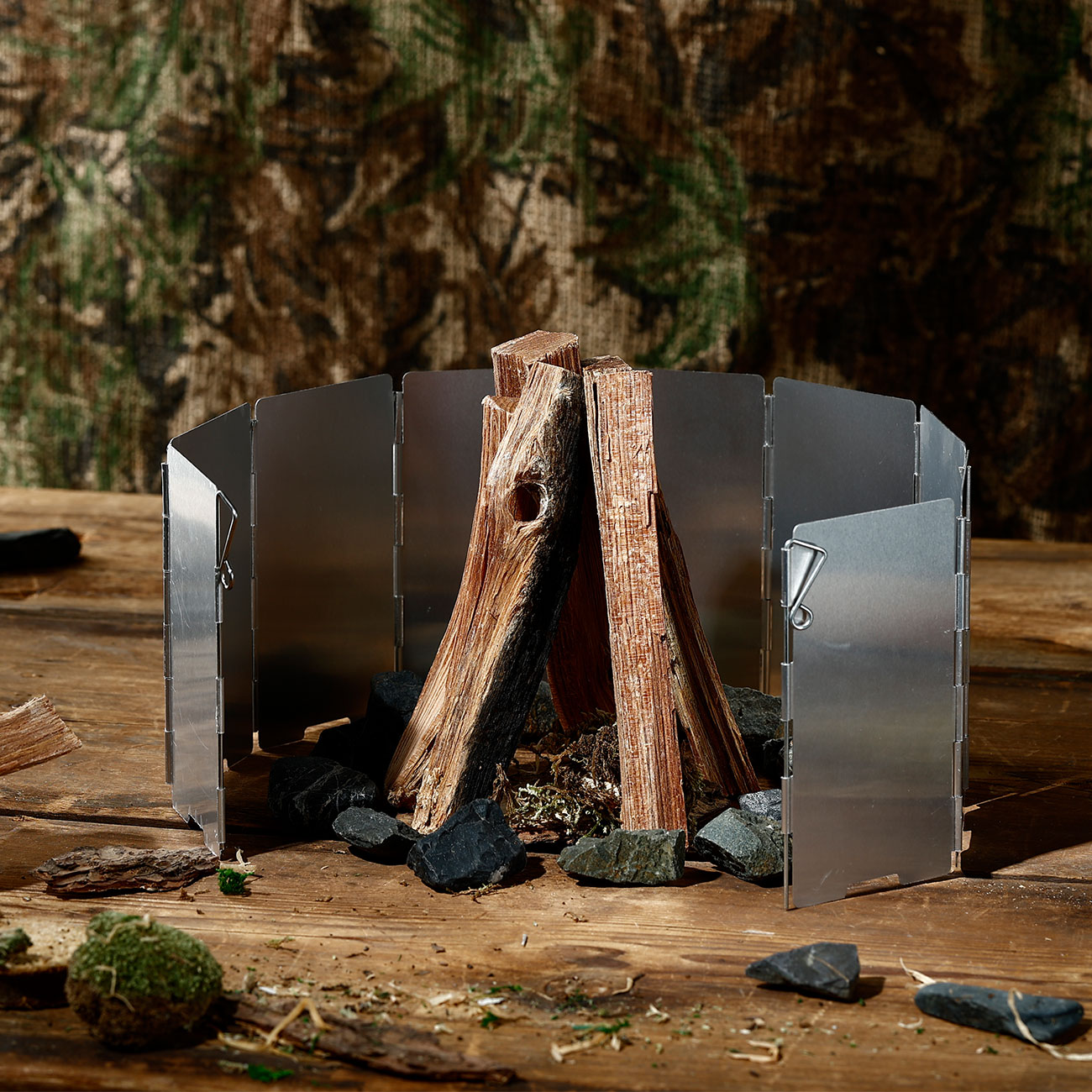 Fox Outdoor Windschutz Alu faltbar klein Bild 1