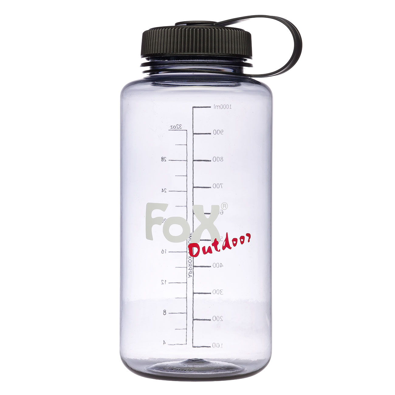 Fox Outdoor Trinkflasche Weithals Tritan 1 l grau