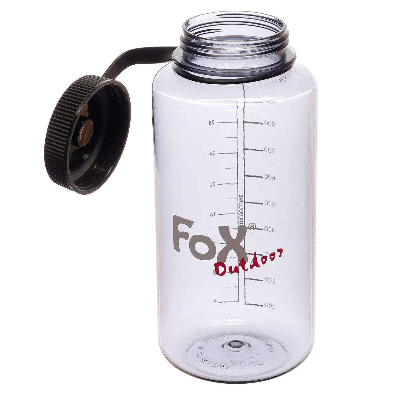 Fox Outdoor Trinkflasche Weithals Tritan 1 l grau Bild 6