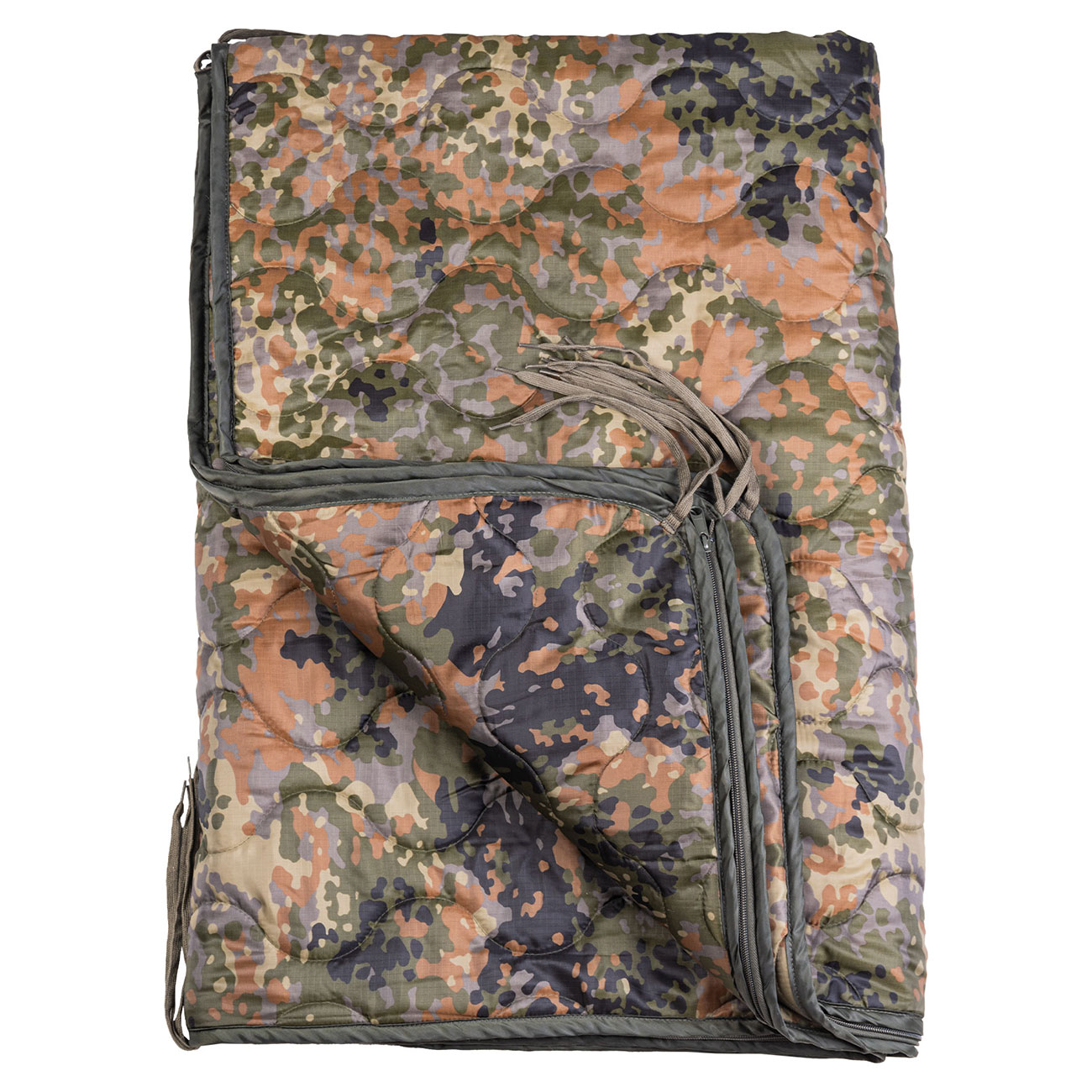 Mil-Tec Steppdecke Poncho Liner Multifunktion flecktarn