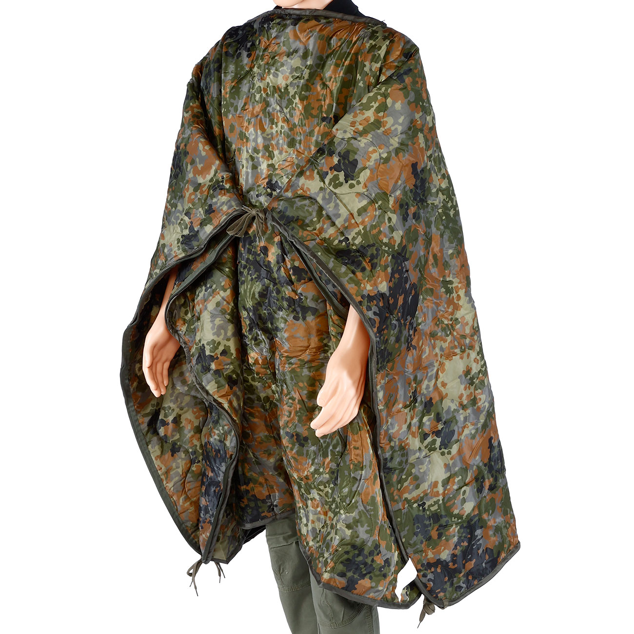 Mil-Tec Steppdecke Poncho Liner Multifunktion flecktarn Bild 4