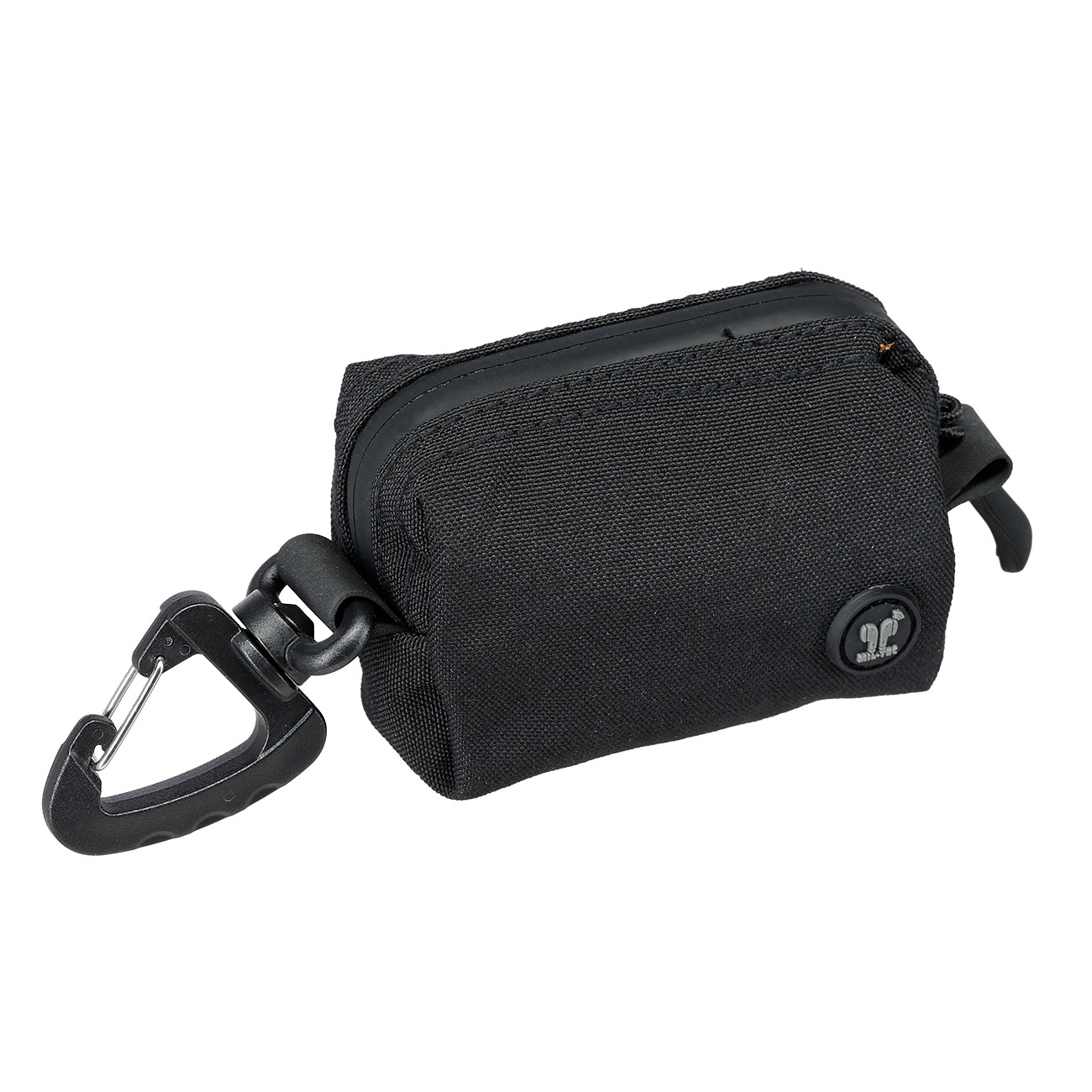 MIL-TEC Praktische Mini-Tasche mit Rei�verschluss und Karabiner schwarz Bild 2