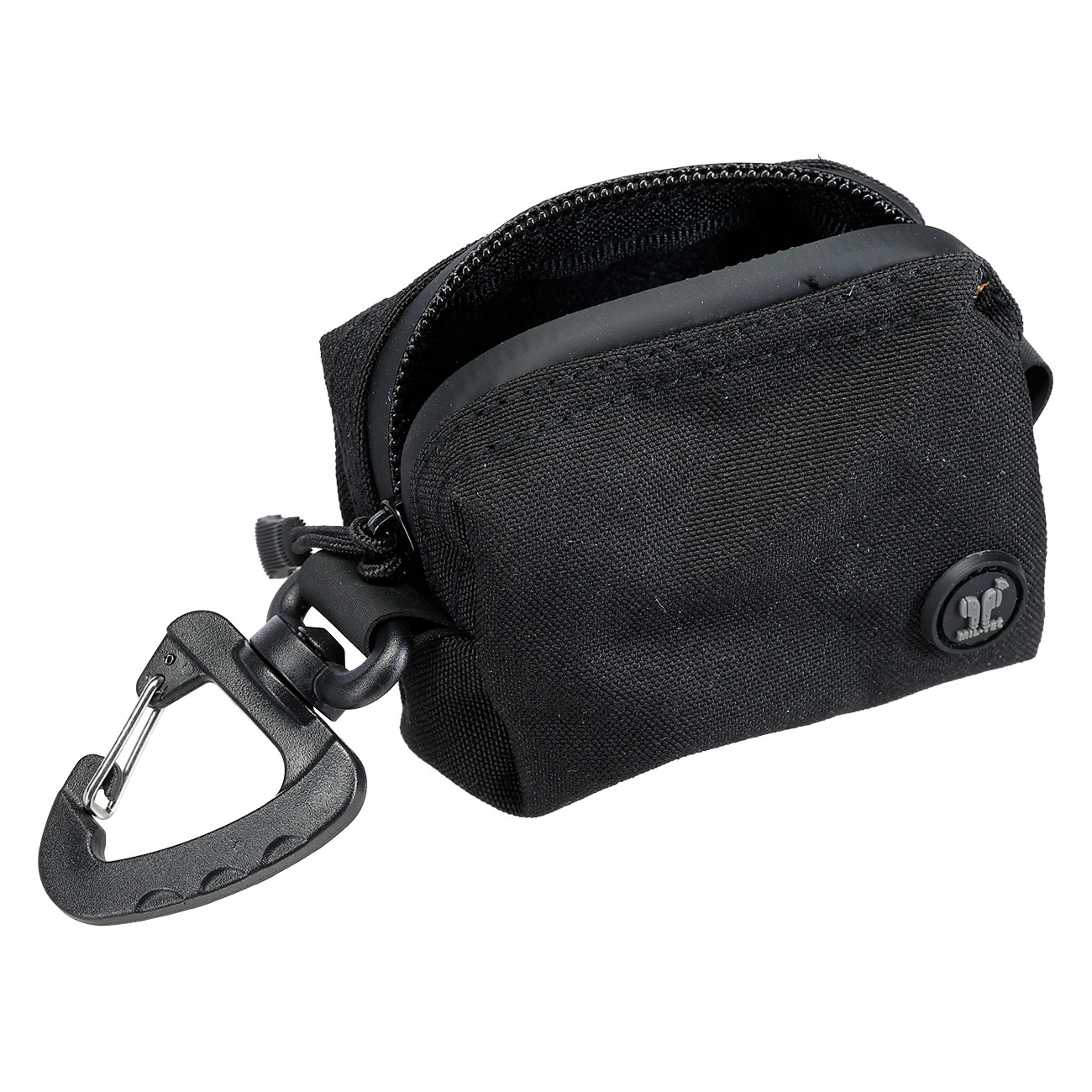 MIL-TEC Praktische Mini-Tasche mit Rei�verschluss und Karabiner schwarz Bild 6