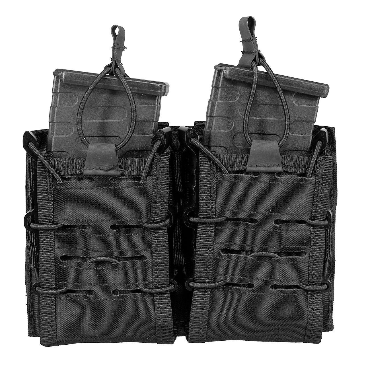 Mil-Tec Magazintasche Open Top Flex Double schwarz Bild 3
