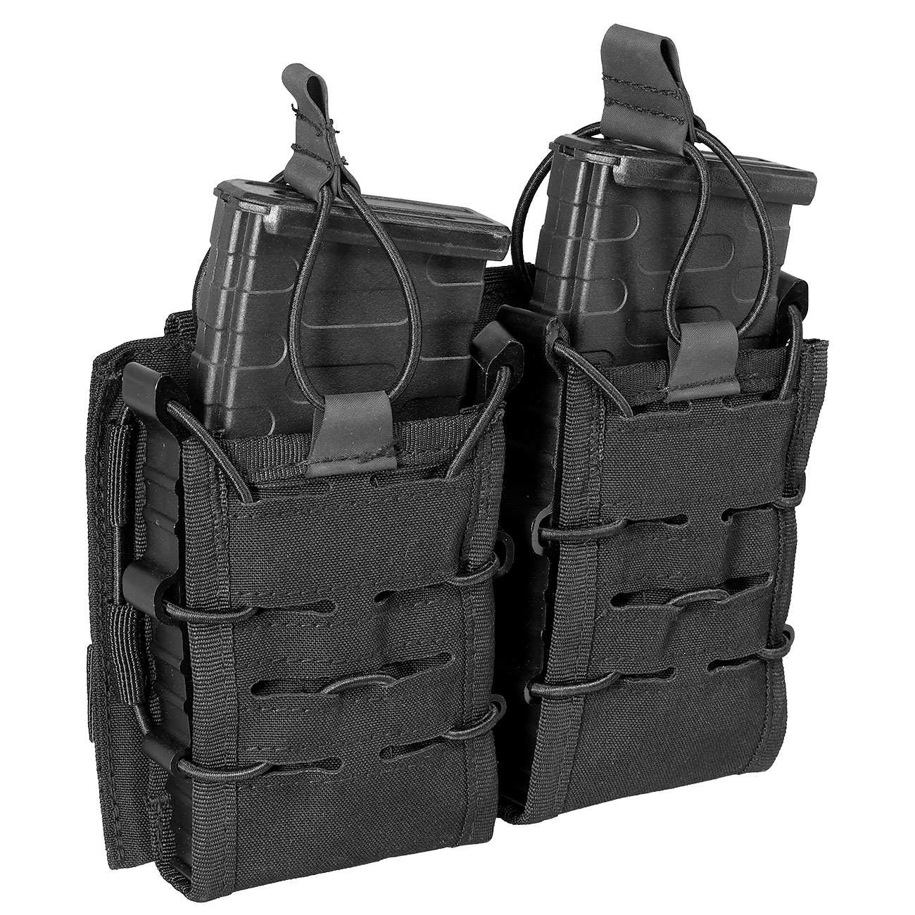 Mil-Tec Magazintasche Open Top Flex Double schwarz Bild 4