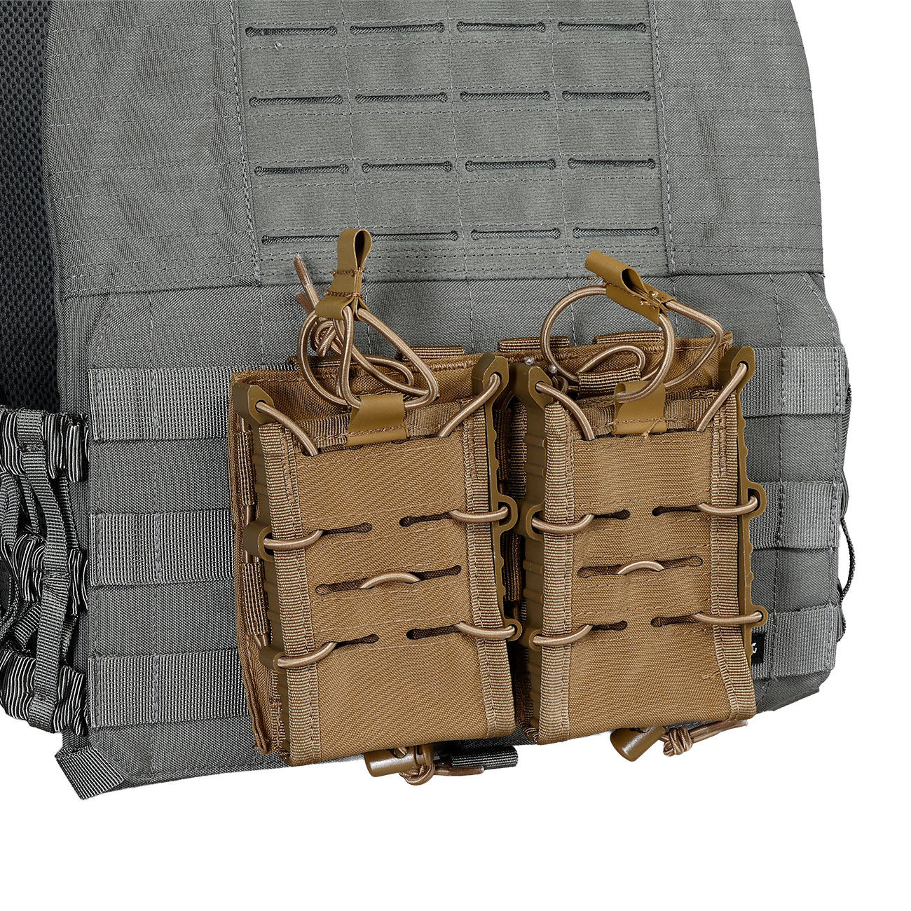 Mil-Tec Magazintasche Open Top Flex Double dark coyote Bild 7