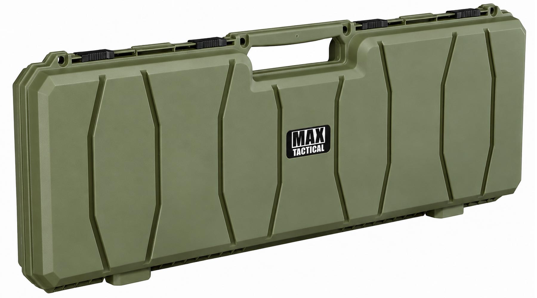 MAX Tactical Hard Case Waffenkoffer 100 x 35 x 10 cm Waben-Schaumstoff dark oliv Bild 1