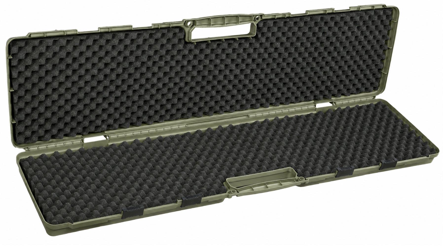 MAX Tactical Hard Case Waffenkoffer 120 x 33 x 11,5 cm Waben-Schaumstoff dark oliv Bild 4