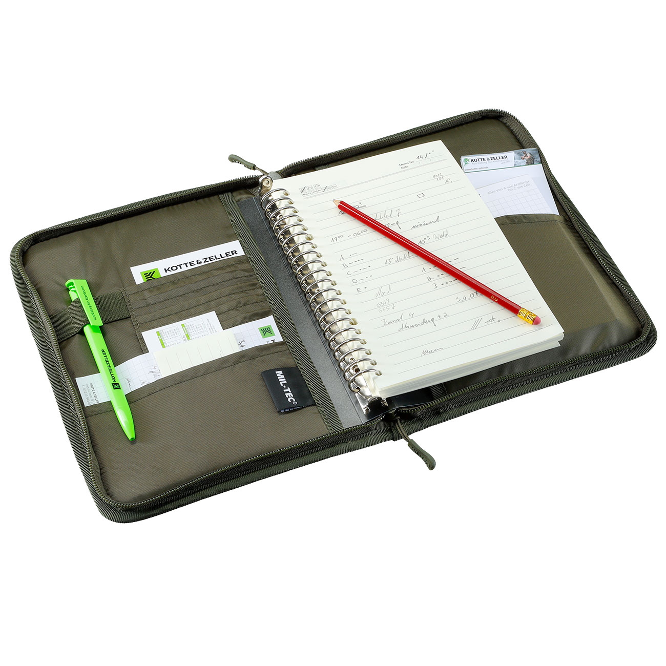Mil-Tec taktisches Notizbuch Hextac medium oliv Bild 9