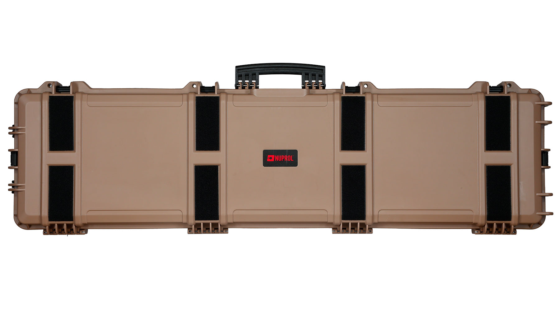 Nuprol Large Hard Case Waffenkoffer / Trolley 139 x 39,5 x 16 cm Waben-Schaumstoff tan - Velcro Edition Bild 2