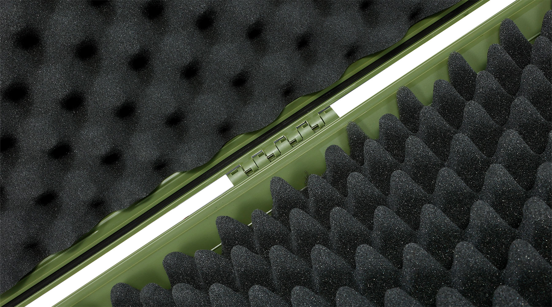 Nuprol Large Hard Case Waffenkoffer / Trolley 139 x 39,5 x 16 cm Waben-Schaumstoff oliv - Velcro Edition Bild 6