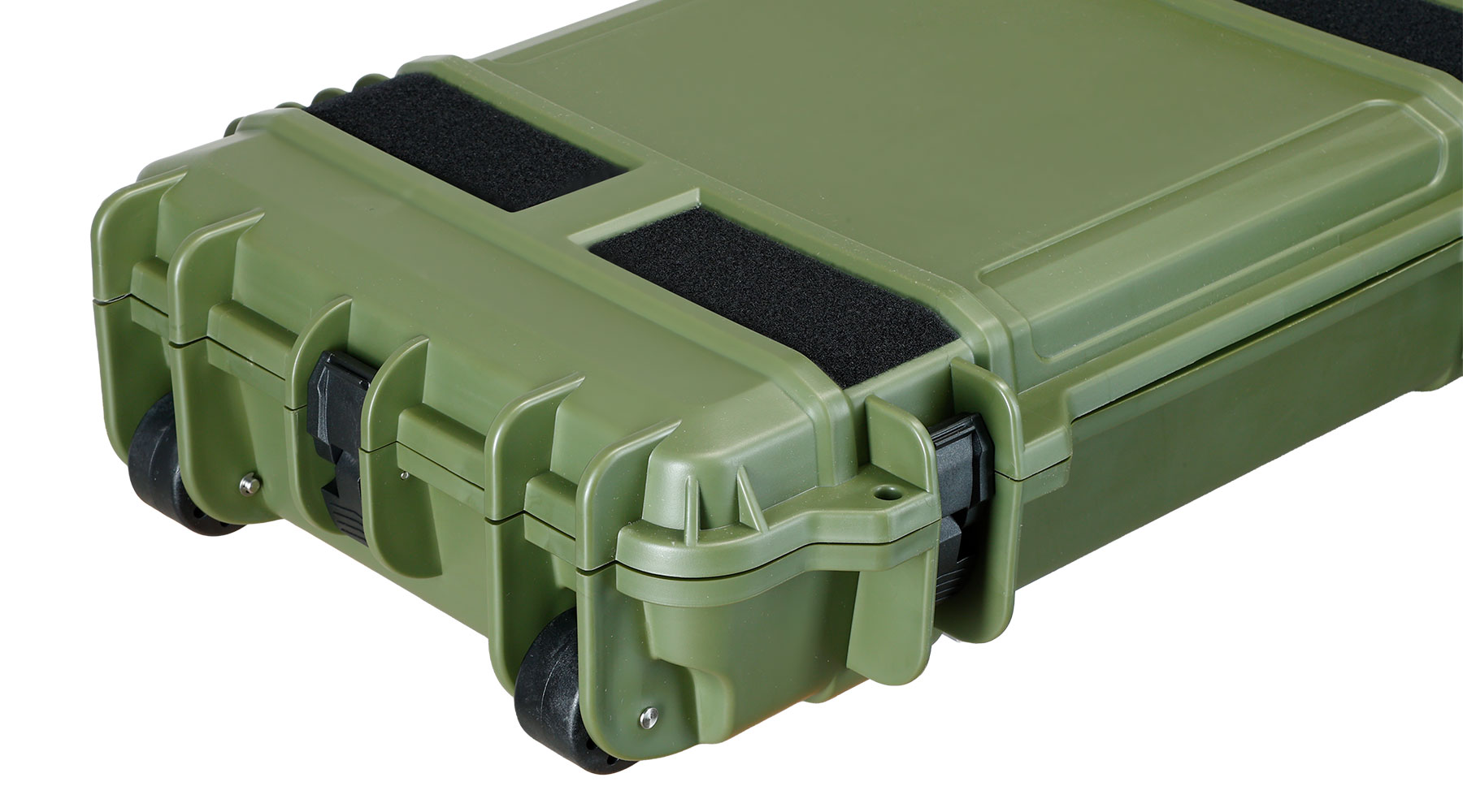 Nuprol Large Hard Case Waffenkoffer / Trolley 139 x 39,5 x 16 cm Waben-Schaumstoff oliv - Velcro Edition Bild 7
