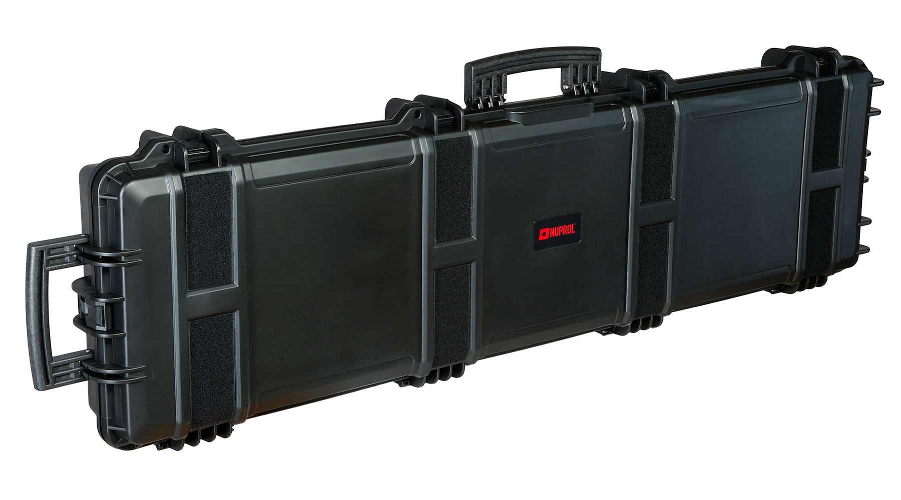Nuprol Large Hard Case Waffenkoffer / Trolley 139 x 39,5 x 16 cm Waben-Schaumstoff schwarz - Velcro Edition Bild 1