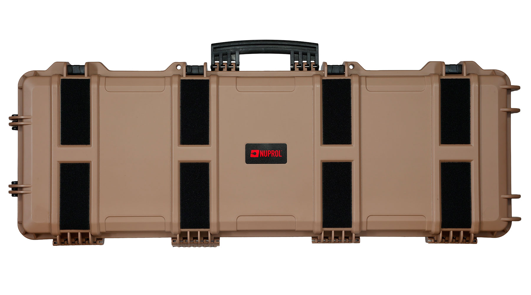 Nuprol Large Hard Case Waffenkoffer / Trolley 109 x 39,5 x 16 cm Waben-Schaumstoff tan - Velcro Edition Bild 2