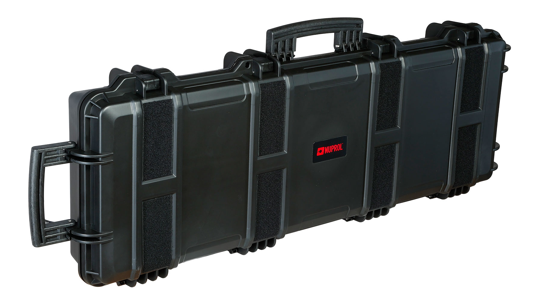 Nuprol Large Hard Case Waffenkoffer / Trolley 109 x 39,5 x 16 cm Waben-Schaumstoff schwarz - Velcro Edition Bild 1
