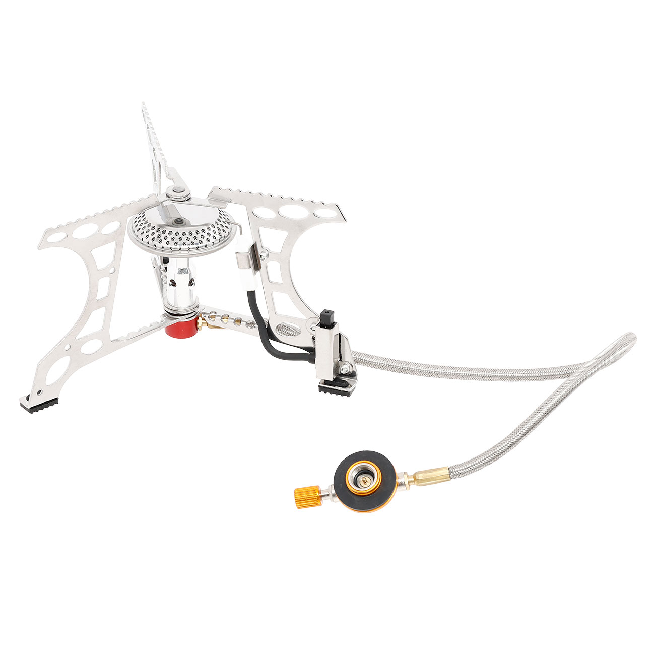 Fox Outdoor klappbarer Gaskocher mit Schlauch und Piezo-Z�ndung Bild 1