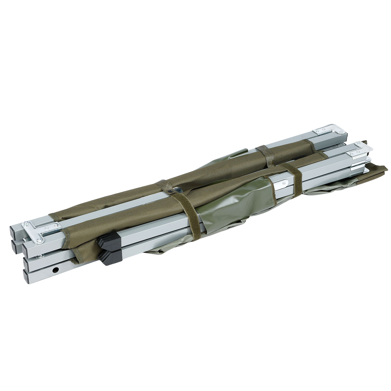Mil-Tec Feldbett US Typ Stahl 190 x 65 cm mit Tasche oliv Bild 1