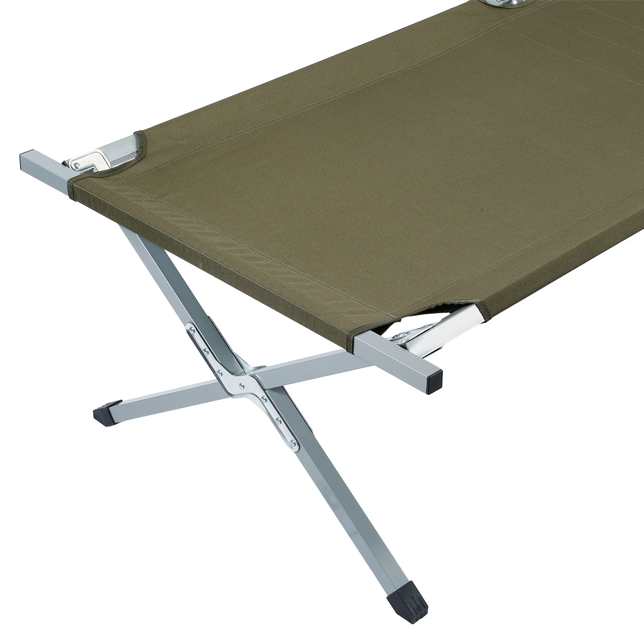 Mil-Tec Feldbett US Typ Stahl 190 x 65 cm mit Tasche oliv Bild 3