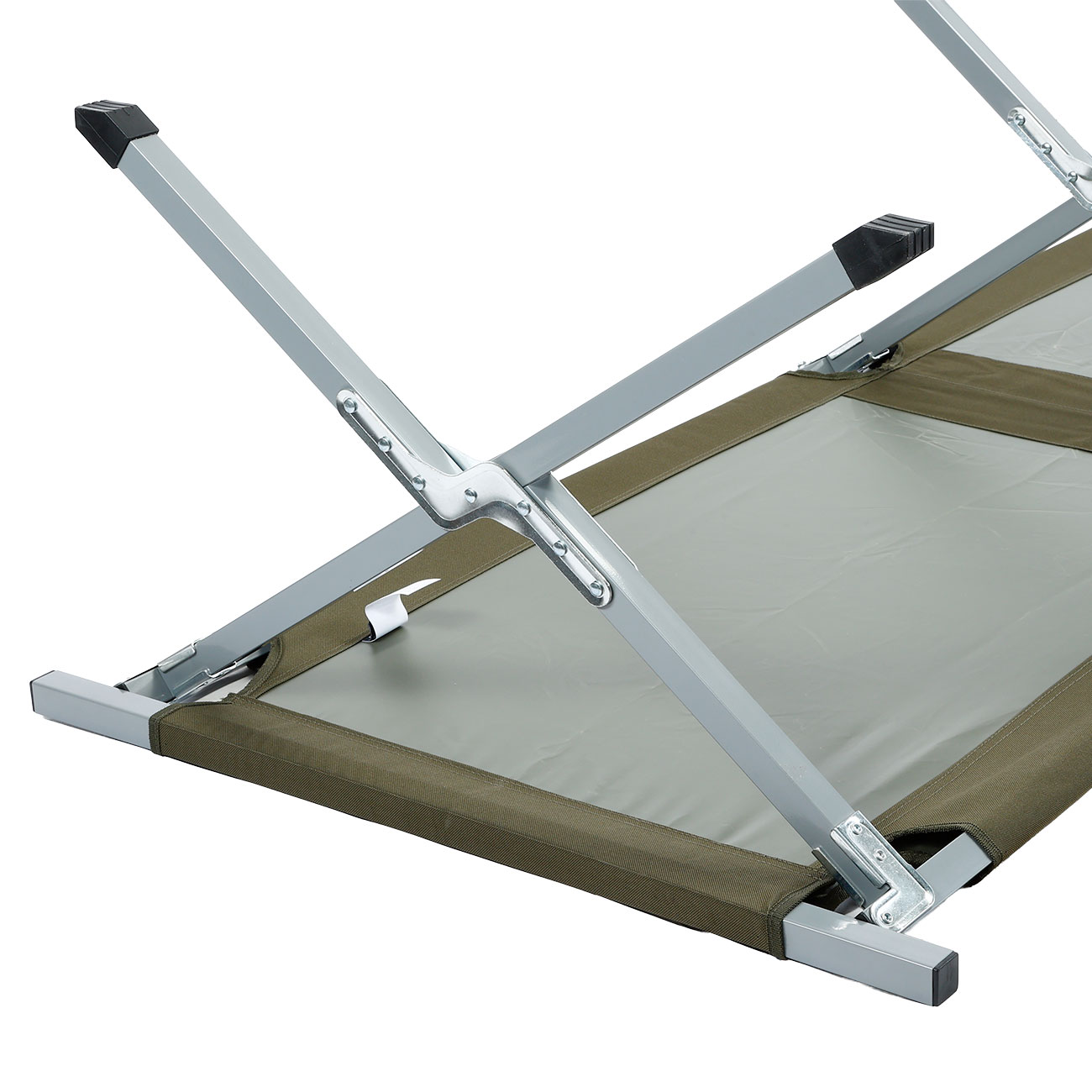 Mil-Tec Feldbett US Typ Stahl 190 x 65 cm mit Tasche oliv Bild 5