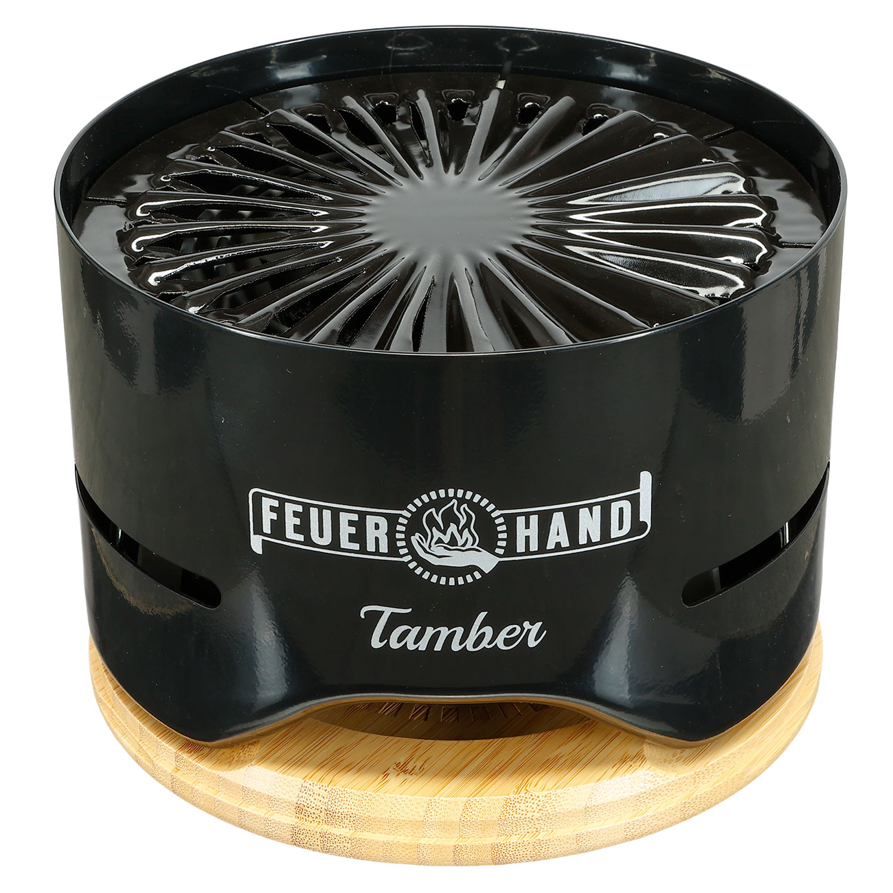 Feuerhand Tischgrill Tamber inkl. 140 g Kohle-Starterpack schwarz Bild 1