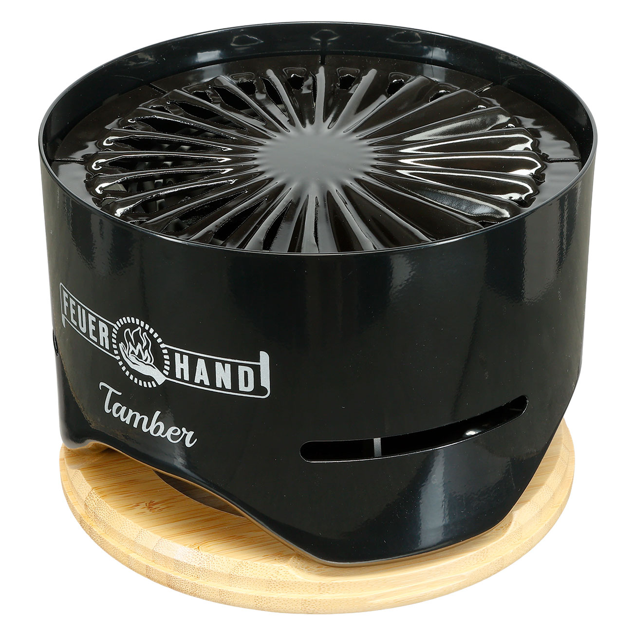 Feuerhand Tischgrill Tamber inkl. 140 g Kohle-Starterpack schwarz Bild 2