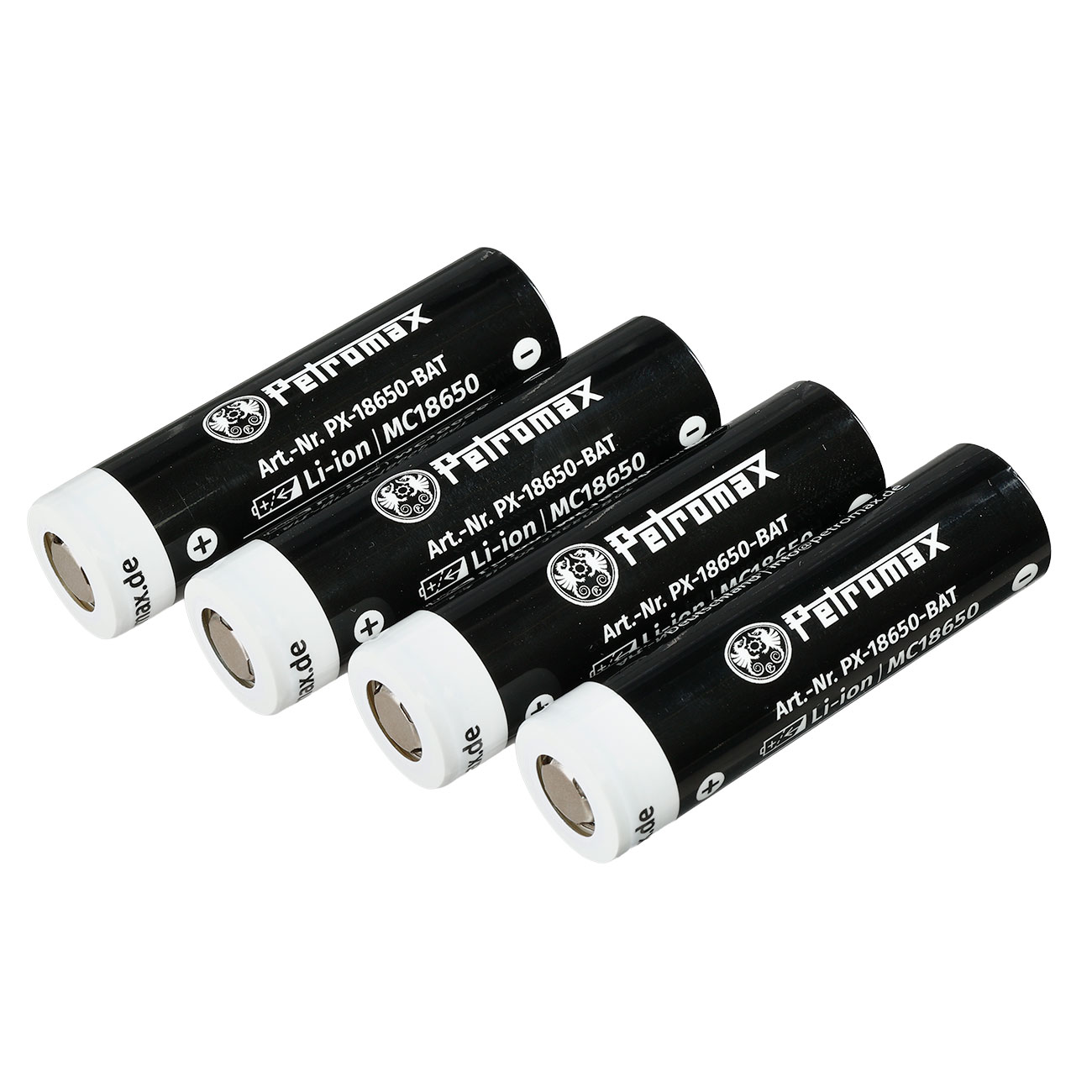 Petromax wiederaufladbare Lithium-Ionen-Akkus 18650 3,6 V 3450 mAh 4er Pack Bild 2