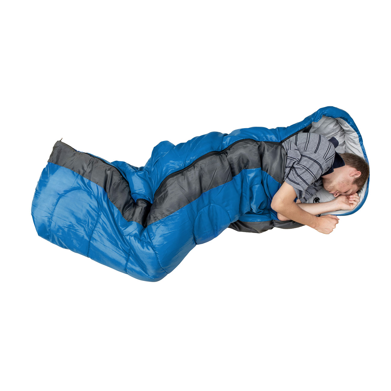 Origin Outdoors Schlafsack Sommer blau-grau bis zu 190 cm K�rpergr��e Bild 3