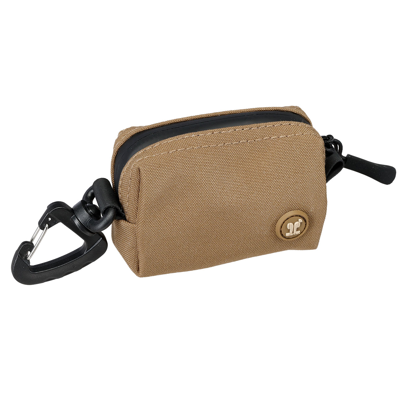 MIL-TEC Praktische kleine Tasche mit Rei�verschluss und Karabiner dark coyote Bild 4