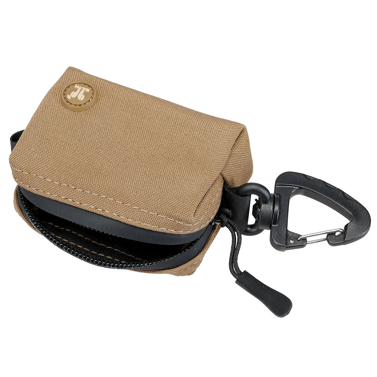 MIL-TEC Praktische kleine Tasche mit Rei�verschluss und Karabiner dark coyote Bild 5