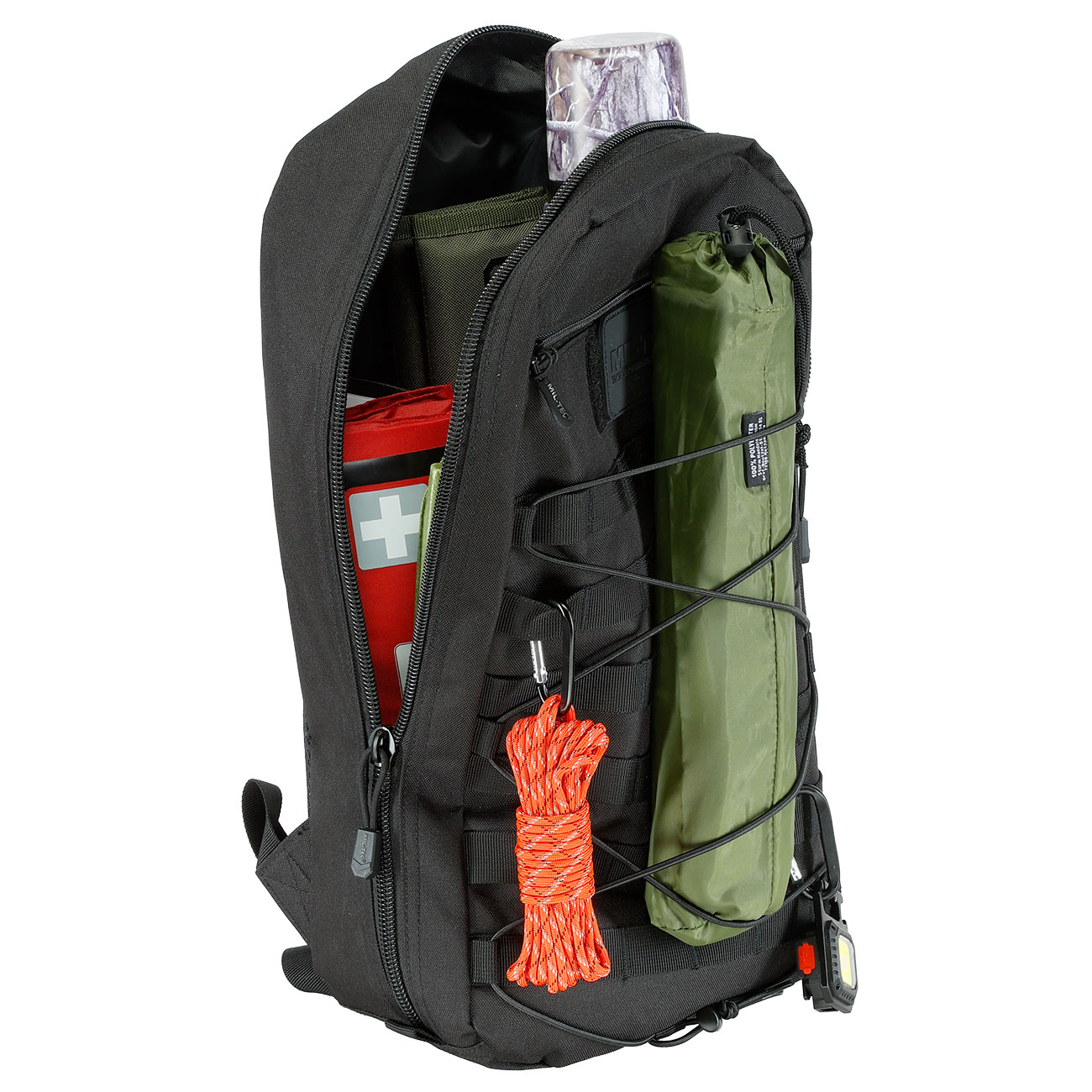 Mil-Tec Rucksack Tactical Core 15 Liter schwarz Bild 11