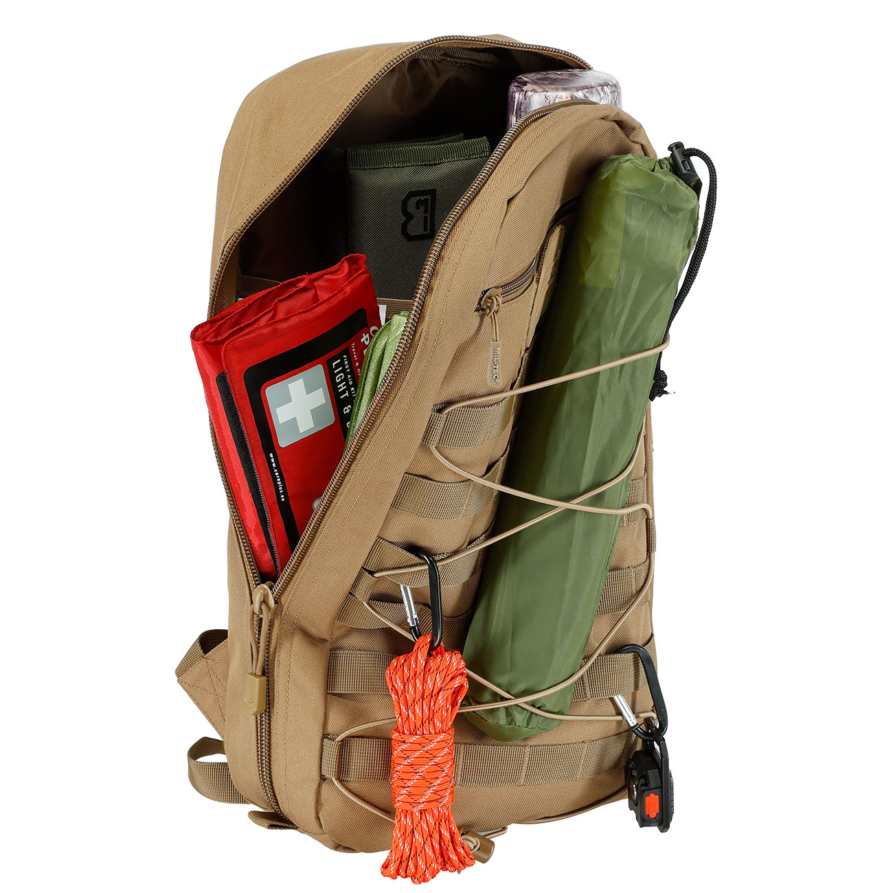 Mil-Tec Rucksack Tactical Core 15 Liter dark coyote Bild 11