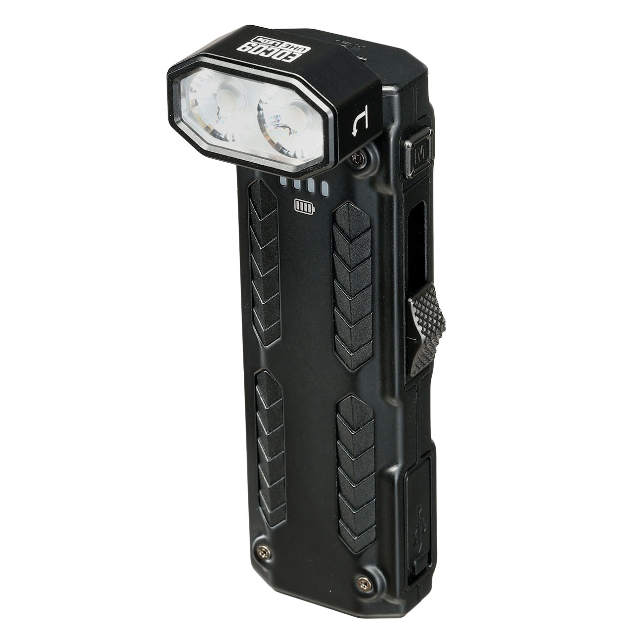 Nitecore aufladbare Taschenlampe Winkellampe EDC09 1600 Lumen inkl. USB-C Ladekabel,Fangschnur & Diffusor