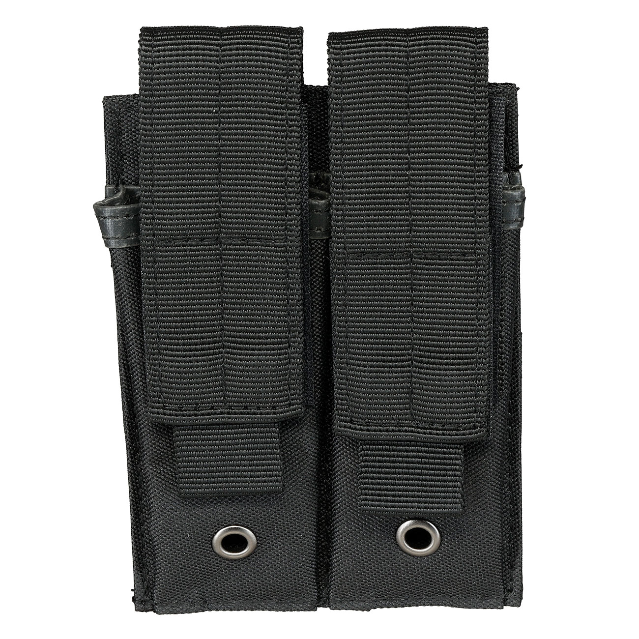Romantac Universal Doppel-Pistolenmagazintasche Nylon mit Molle-Schlaufen schwarz