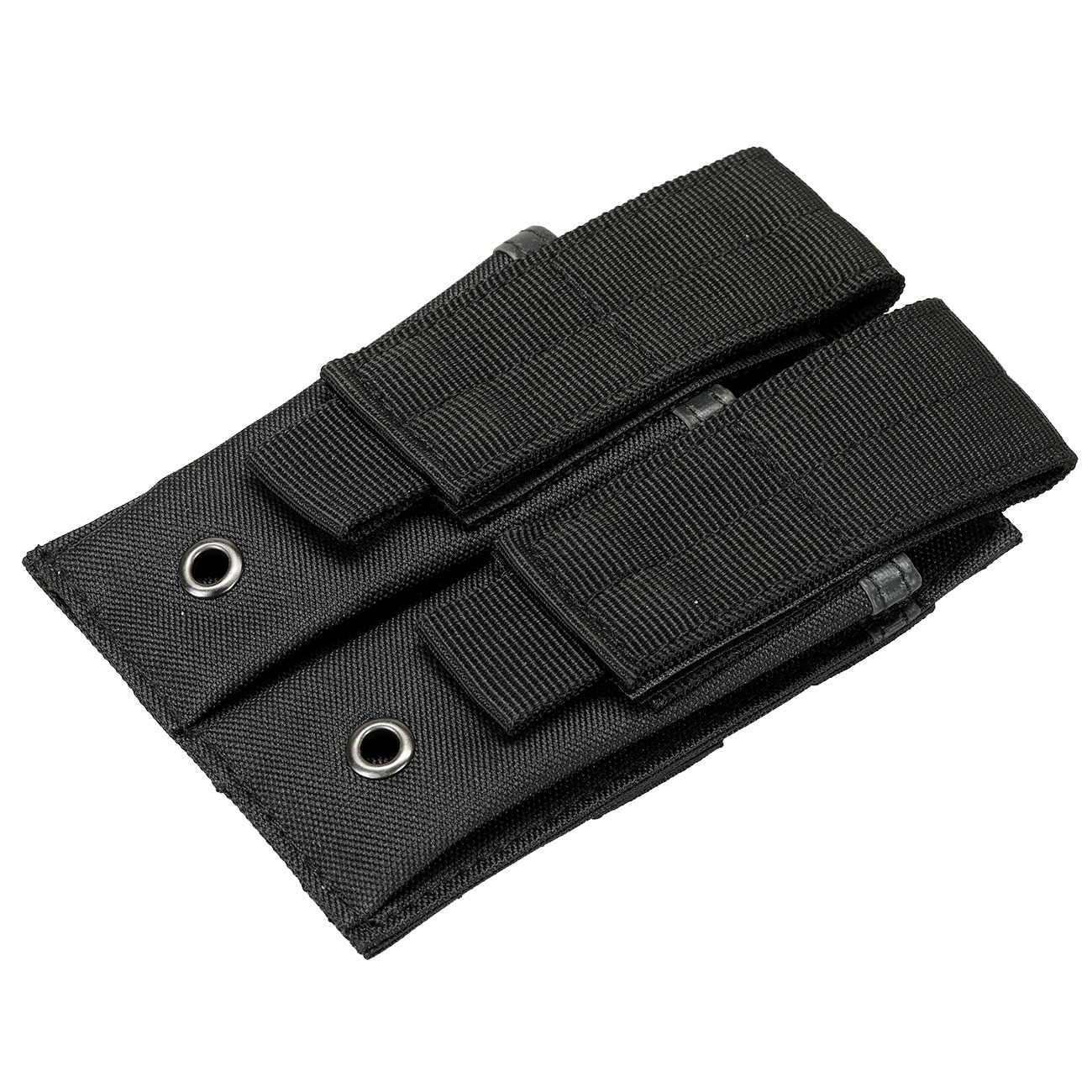Romantac Universal Doppel-Pistolenmagazintasche Nylon mit Molle-Schlaufen schwarz Bild 2